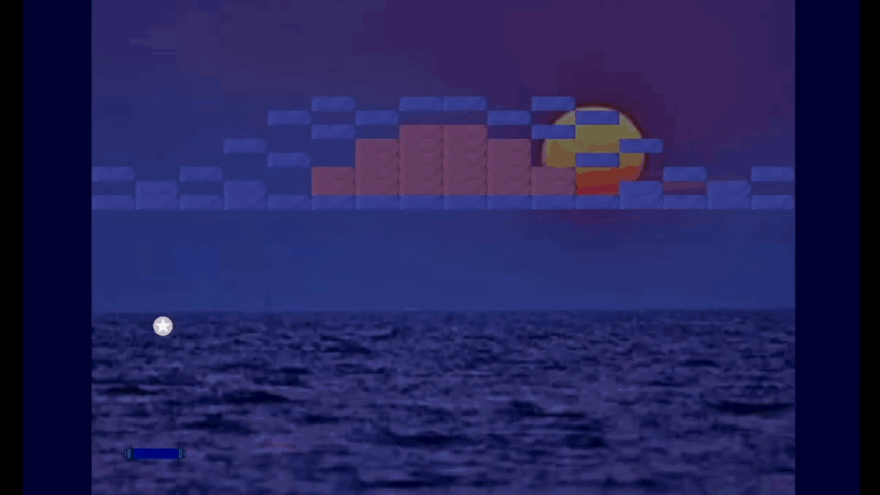 Gameplay footage of Block Breaker Moonlight