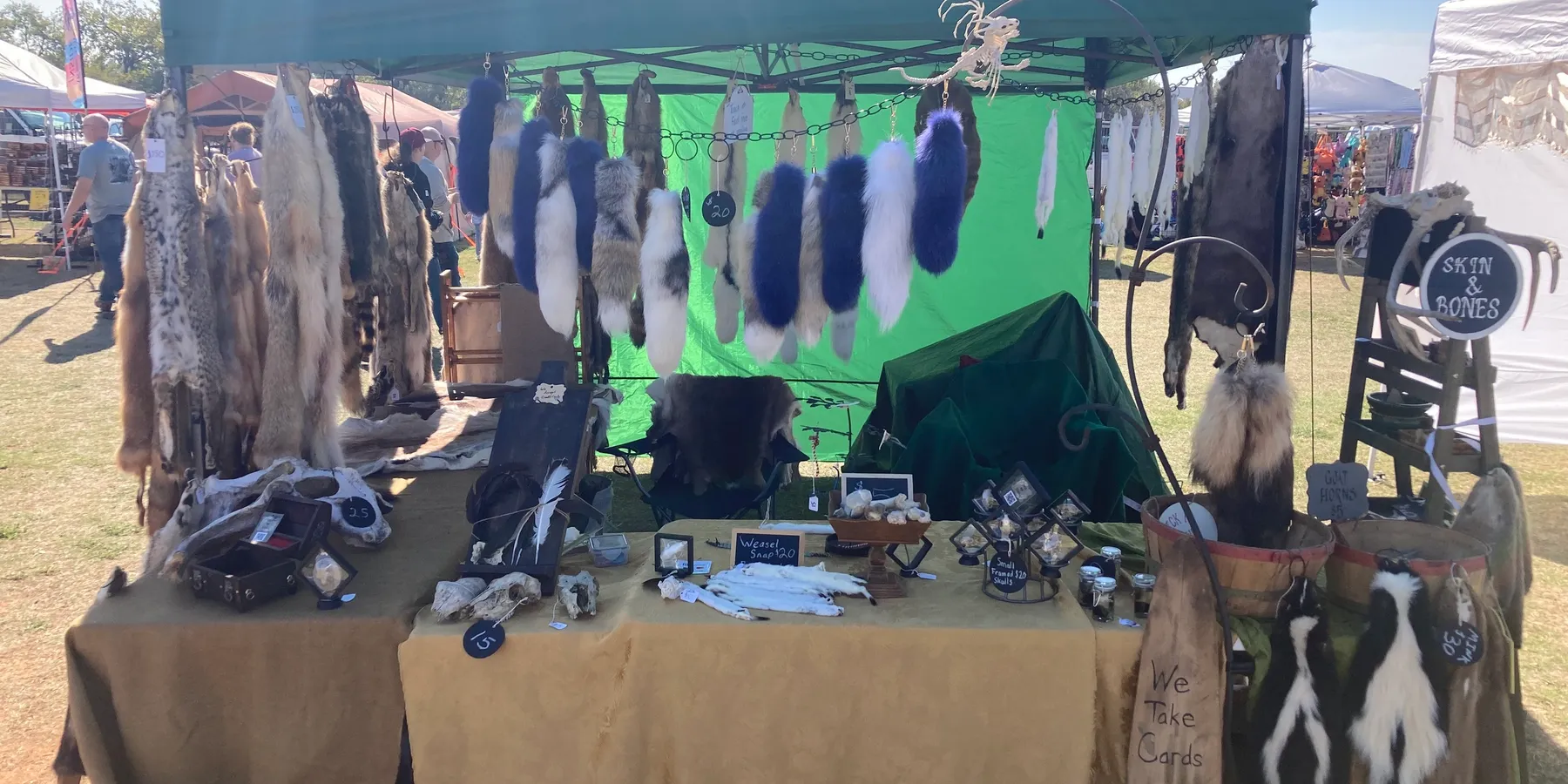 Skin and Bones festival booth